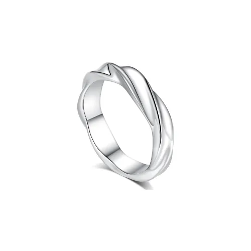 ENFANTIN Кольцо из титанового стального Мёбиуса для мужчин и женщин серебряное