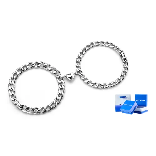 ENFANTIN Титановый стальной браслет с кубинской цепью унисекс