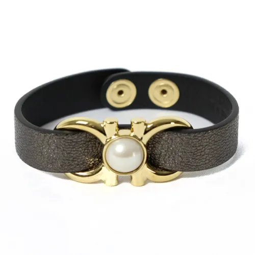 FERRAGAMO Браслеты Женские Коричневый Черный Цвет