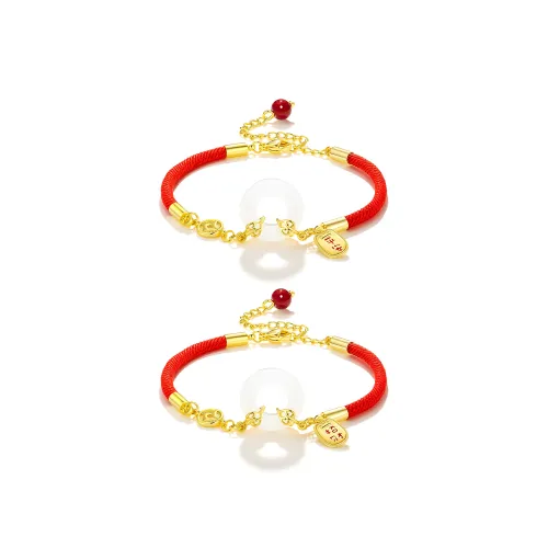 North Cain Цветное стекло Нефритовый браслет анклет Унисекс