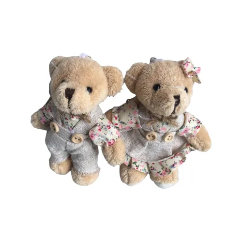 Jinnew Цветочный Linen Bear Plush Брелок Кукла Плюшевая Подвеска 12 см Рекомендуемая Высота