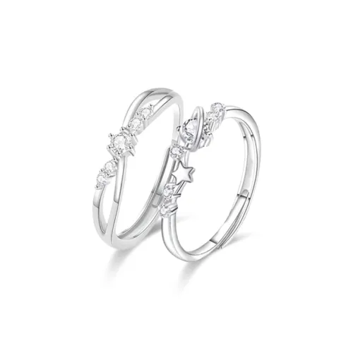 WANLIACC Сплав Мед Сладкий Звезда Бестия Парные кольца Унисекс