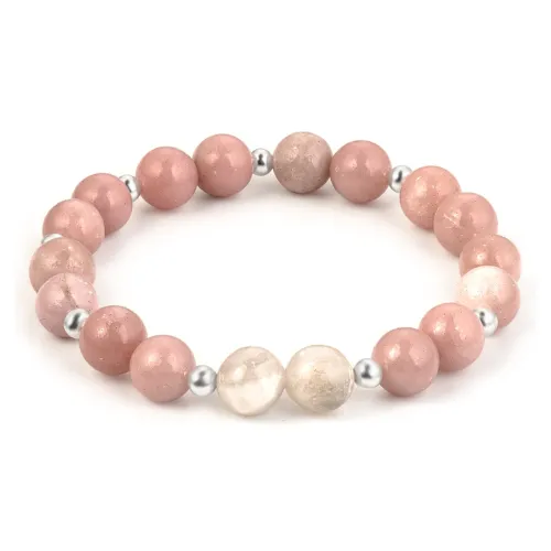 SIMPLE JOYS Домашняя Розовая Опал Браслеты Женские