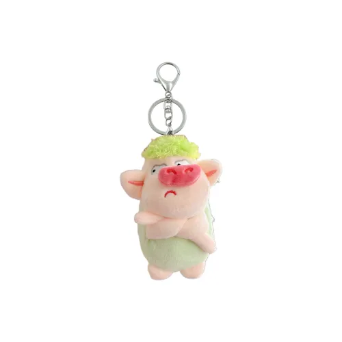 Креативный Милый Злой Свинья Необычный Зеленый Свинья Кукла Плюшевая Подвеска 12 см Рекомендуемая Высота