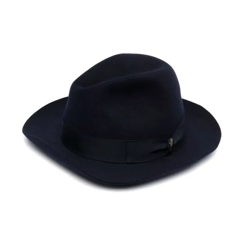 Borsalino Мех Шапки и Кепки Мужские Темно-синий
