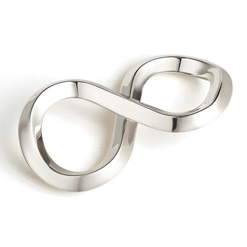 HERMES Шарф Кольцо Женское Серебро