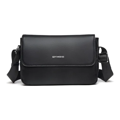 SEPTWOLVES Сумка через плечо из синтетической кожи сумка на плечо QPL стандартная мужская черная
