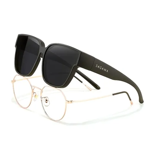 Sagawa TR Памятный пластик Квадратные Солнцезащитные очки Унисекс