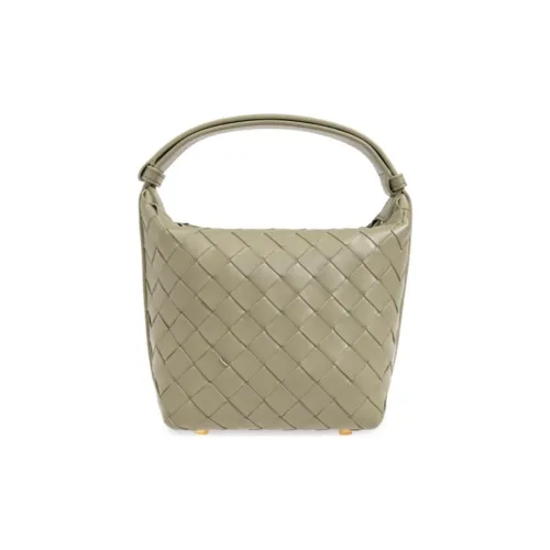 Bottega Veneta Intrecciato Телячья кожа Одно плечо Сумка Экстра мини Женская Хаки