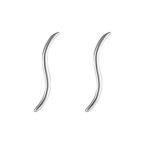 ONEKISS Серебристый Покрытый Медный Серьги-гвоздики Женские Серебристый