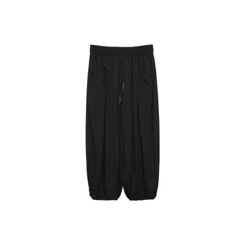 RAYSHOW Повседневные брюки Мужские Черные