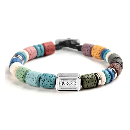SUSOOK Браслет из вулканического камня с бусинами Унисекс 5 цветов