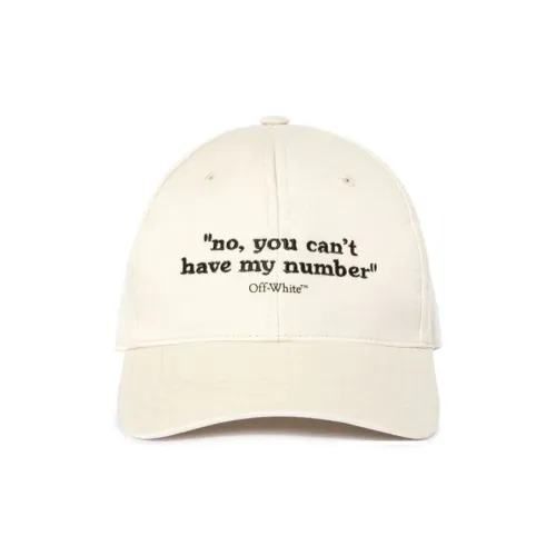 Off Белые хлопковые кепки унисекс белые