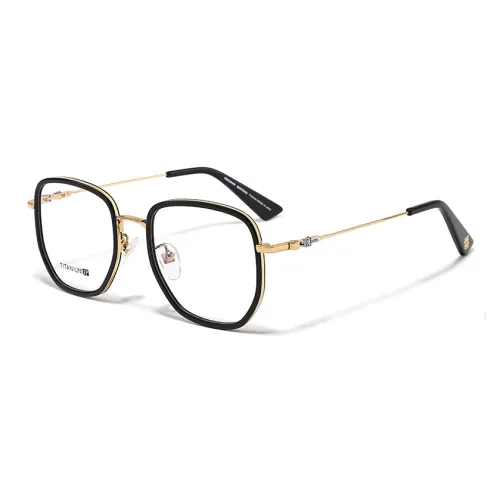 Sagawa Пластина Wa Металл Неправильный многоугольник Функциональные очки Унисекс