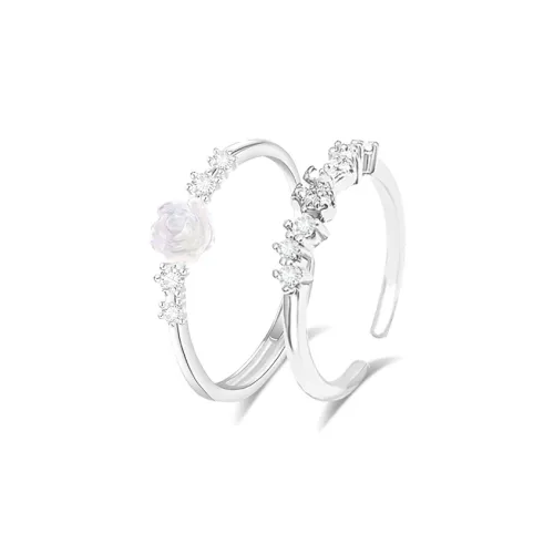 MUYAN Сплав Бант Камелия Кольцо Женские