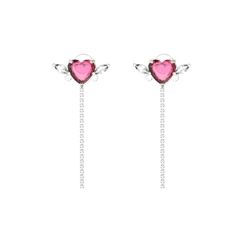 KOOKISS Циркон Серьги-подвески Серебряные 1 пара Женские