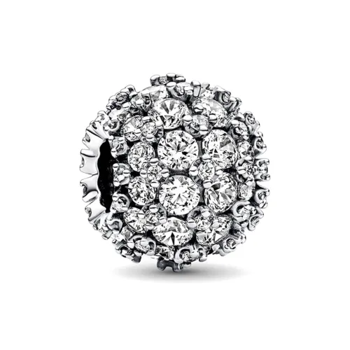 Pandora Sterling Silver 925 пробы Кубический цирконий Ювелирные аксессуары Серебряный Унисекс