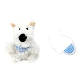 Белый+Синий Drool Bibs