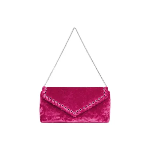 REBECCA MINKOFF Вельветовая сумка через плечо женская ярко-розовая