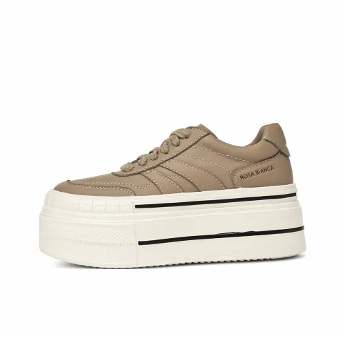 Rosa Bianca Легкие Дышащие Увеличивающие Высоту Низкие Кроссовки для Скейтбординга Женские