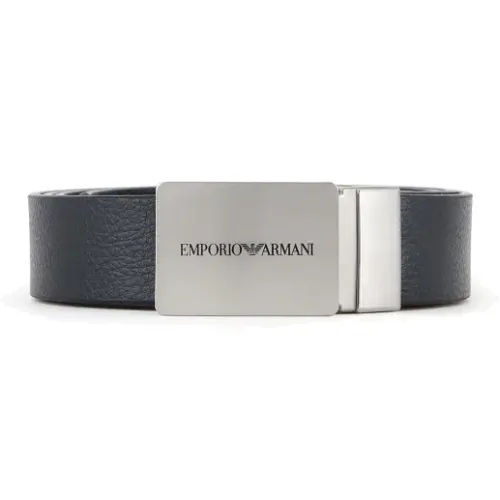 EMPORIO ARMANI Ремни из коровьей кожи Мужской Черный Ширина 3 см