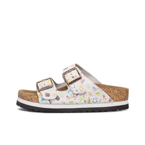 AU MU Композитная подошва противоскользящие устойчивые к запахам быстросохнущие антибактериальные слипоны для женщин