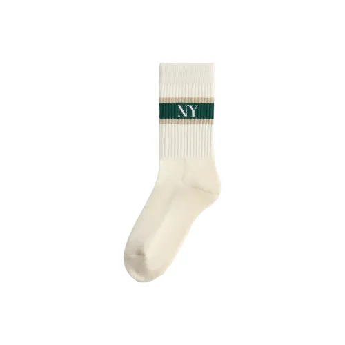 KITH Collaboration 1 Pack White Green Men's MID Shin Носки