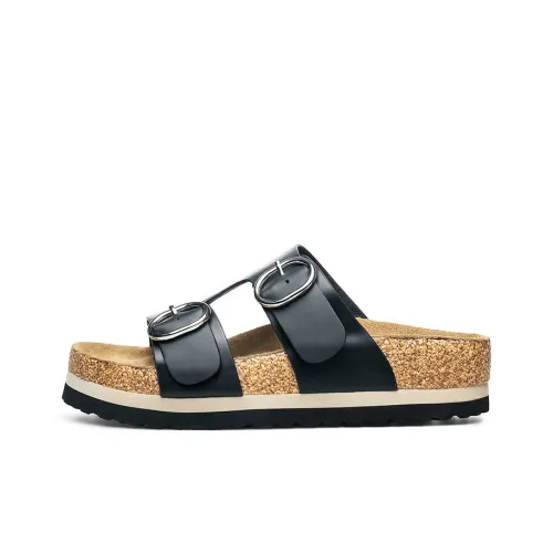 AU MU Композитная подошва противоскользящие устойчивые к запахам быстросохнущие антибактериальные слипоны для женщин