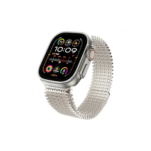 MSSM Ремешок Apple Совместимость Нержавеющая сталь Материал Apple Watch S10 S9 SE 200 мм 46 Часы Циферблат