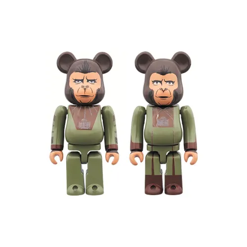 BE@RBRICK Movie Animation Планета OF The Apes Cornelius+ZIRA 2 шт Одежда Sets Прозрачный слепой бокс на карточке 100%