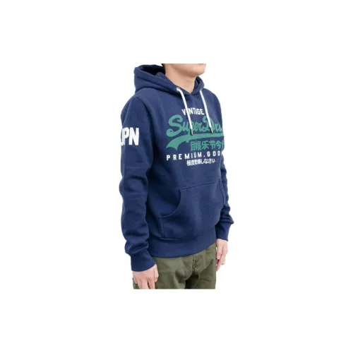SUPERDRY Темно-синие мужские свитшоты