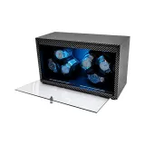 6 Часы-Углеродное волокно Синий свет-Распакованный Крышка для остановки