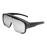 Чёрная резинка / Серебристо-белый серый