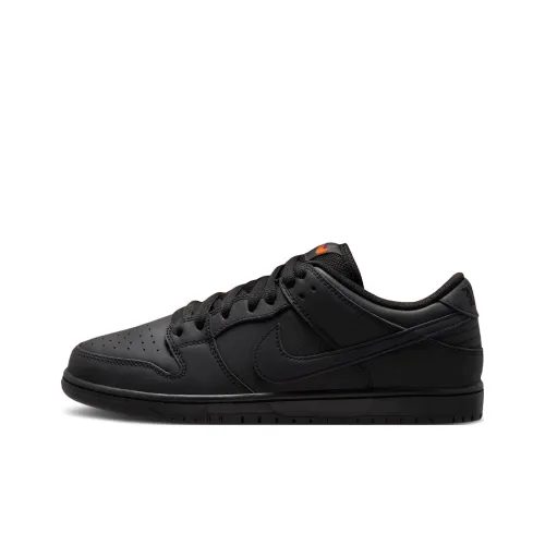 Nike Dunk SB Slip-on Устойчивый к истиранию Дышащий Низкий верх Кроссовки для скейтбординга Мужской Черный