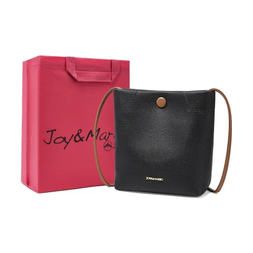 Joy Mario Сумка из синтетической кожи ведрообразной формы сумка через плечо плечевая сумка классическая черная экрю слоновая серый