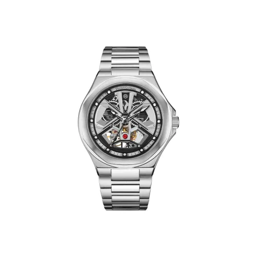 DANIEL GORMAN Daniel Golman Watch for Men Мужские часы Механический механизм Нержавеющая сталь Ремешок Часы Мужские Серебристый циферблат