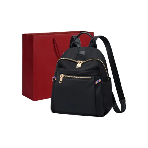 Old Man's Head Нейлон Рюкзак Женские Черный