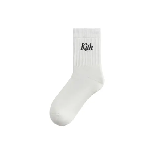 KITH Collaboration 1 Pack White Men's MID Shin Socks