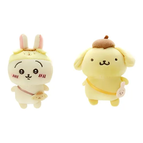 Санрио Pompompurin Chiikawa Collaboration Collection Usagi Brooch Кукольный набор плюшевая подвеска высота 9,2 см