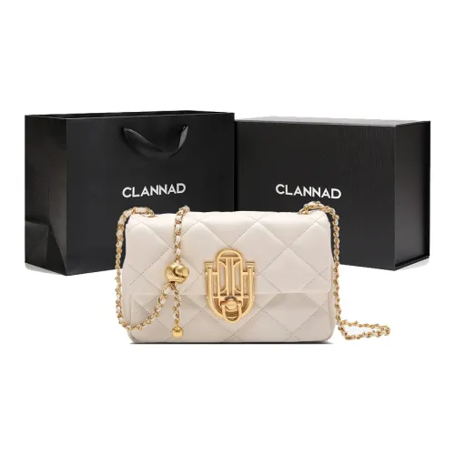 Clannad Коровья кожа Сумка через плечо Маленькая Женская Белая