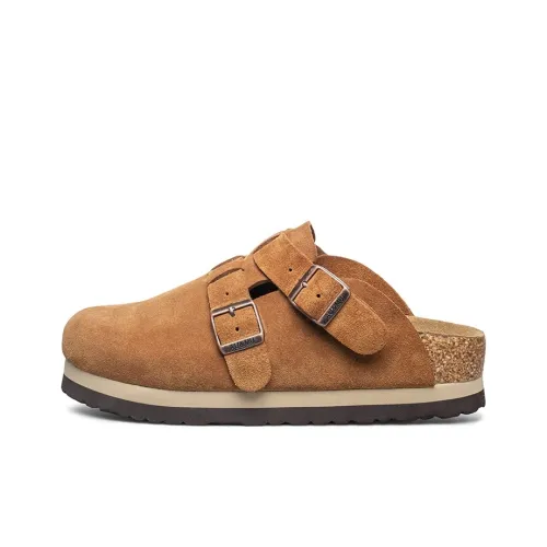 AU MU Композитная подошва устойчивая к запахам противоскользящая антибактериальная домашние тапочки женские