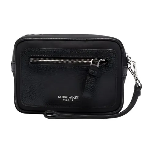 GIORGIO ARMANI Кожа и Ткань Клатч Мужской Черный