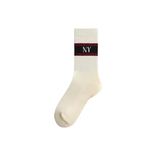 KITH Collaboration 1 Pack White Men's MID Shin Socks