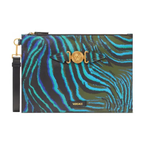 VERSACE Клатч из коровьей кожи мужской многоцветный