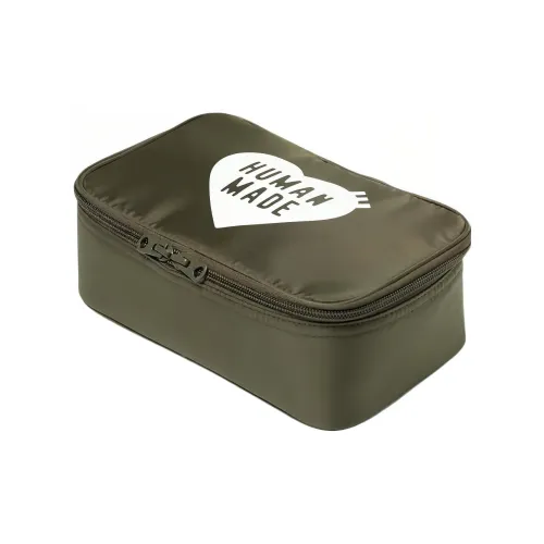 HUMAN MADE Нейлон Путешествие Сумка для хранения Унисекс Оливковый