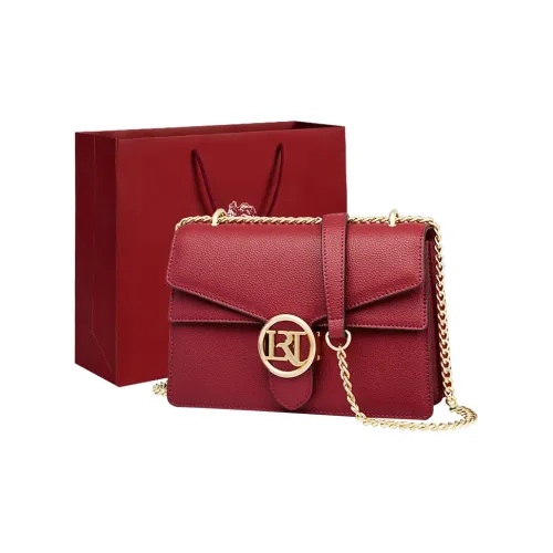 Old Man's Head Коровья кожа Одно плечо Маленькая квадратная сумка Женская Красная