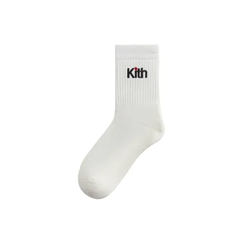 KITH Collaboration 1 Pack White Men's MID Shin Socks