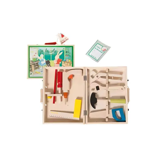 Moulin roty Farm Family Collection Деревянный ящик для инструментов игрушки