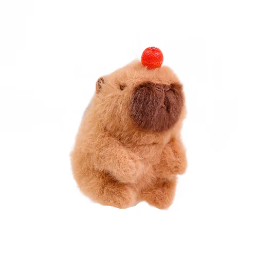 MENGGEGE Капибара Ласточкин хвост Плюшевая кукла Капибара Подвеска 12 см Рекомендуемая высота