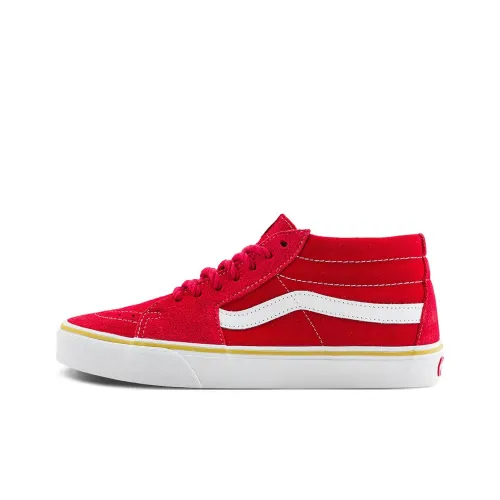 Vans SK8 MID Скейтборд Кроссовки MID Топ Красный Унисекс